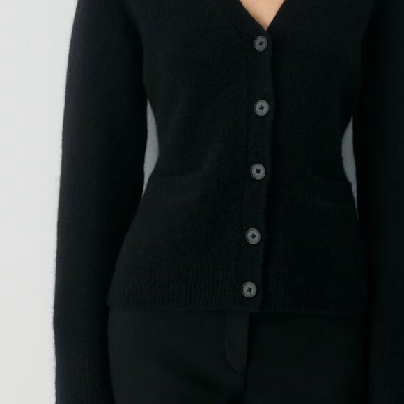 NWT Aritzia SEAPORT Cardigan Black S - Picture 6 of 6